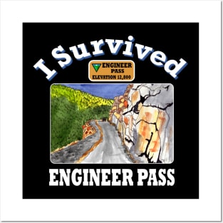 I Survived Engineer Pass Painting 2, Ouray, Colorado Posters and Art